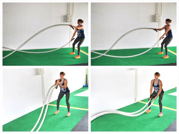 The Partner Battling Ropes Workout