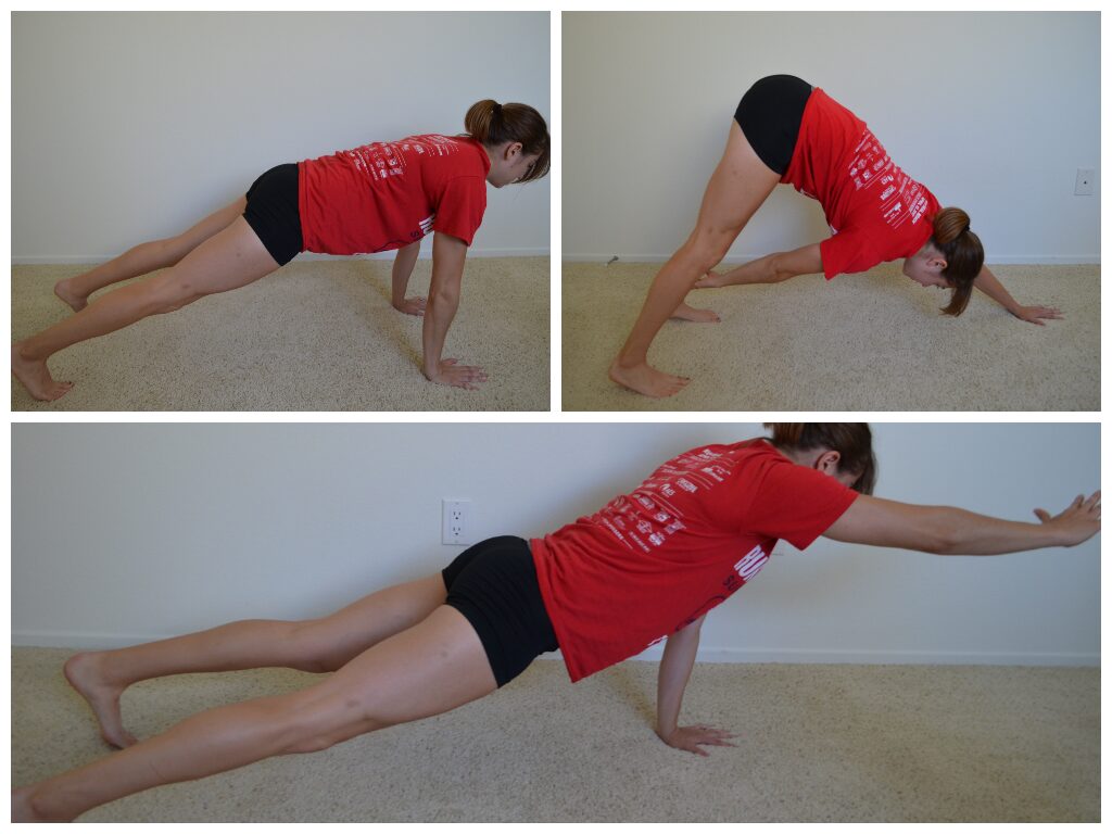 one handed plank