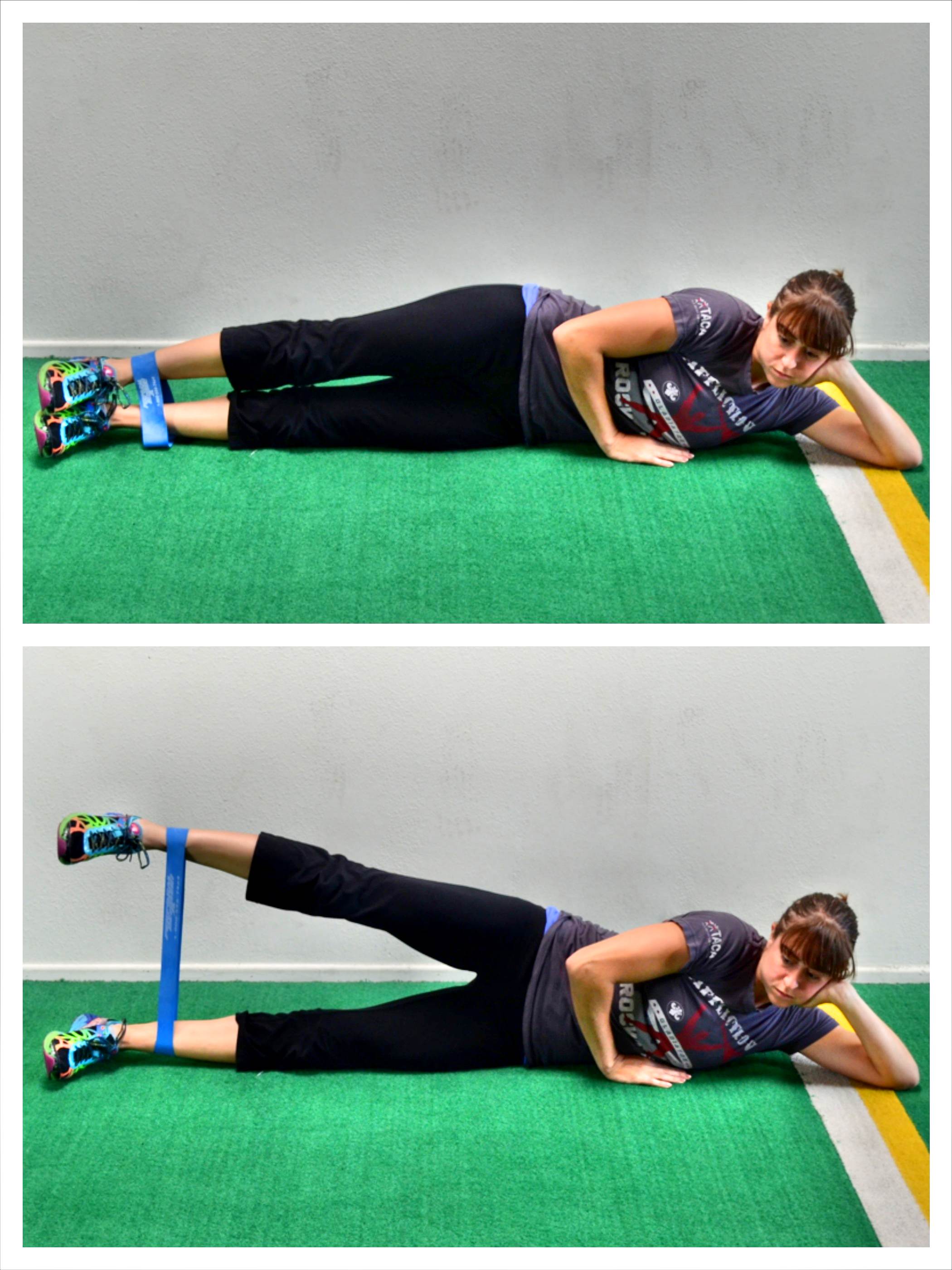 lying leg raise