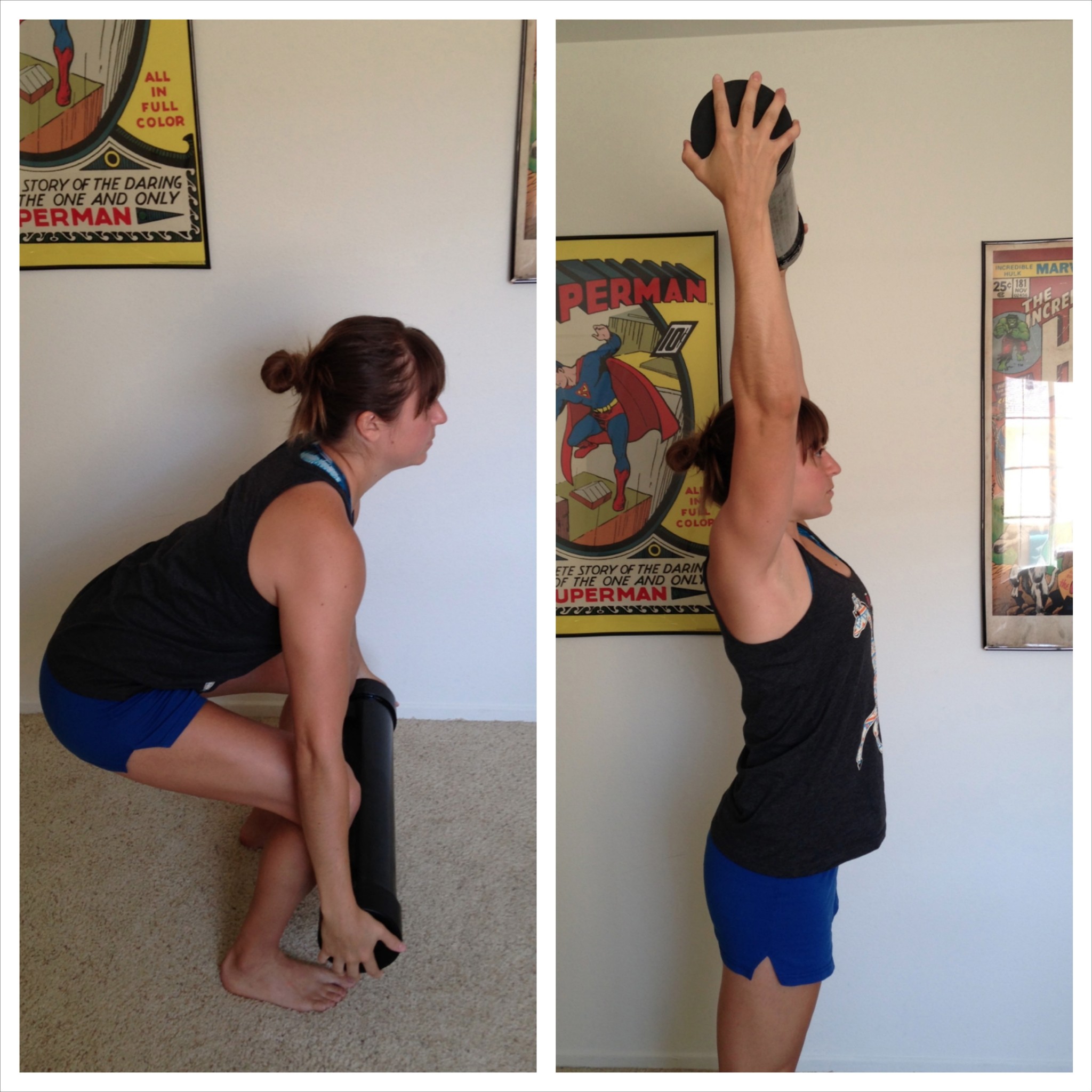 squat and press