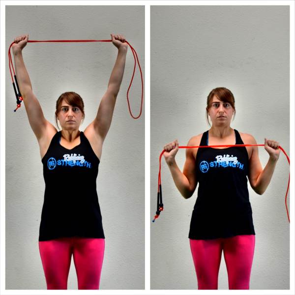 towel pulldown back exercise