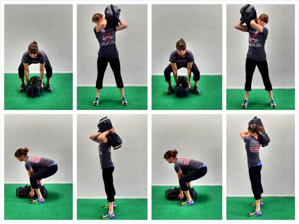 sandbag shouldering