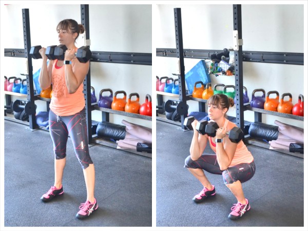 dumbbell-front-squat