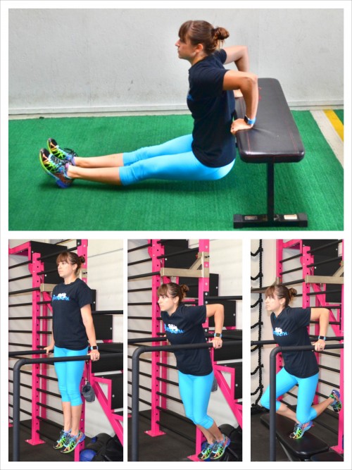 bench dip vs. parallel bar dip