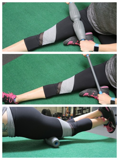 quad foam rolling