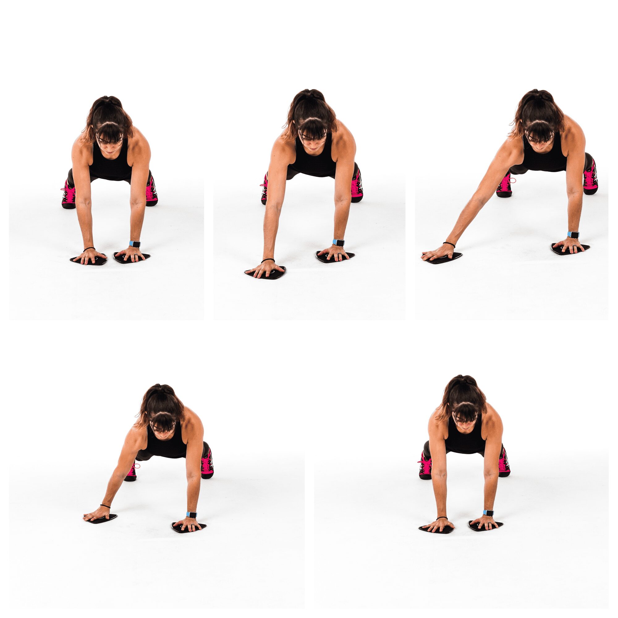 slider plank circles